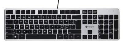 Tastatur Optapad trådløs sølv / sort
